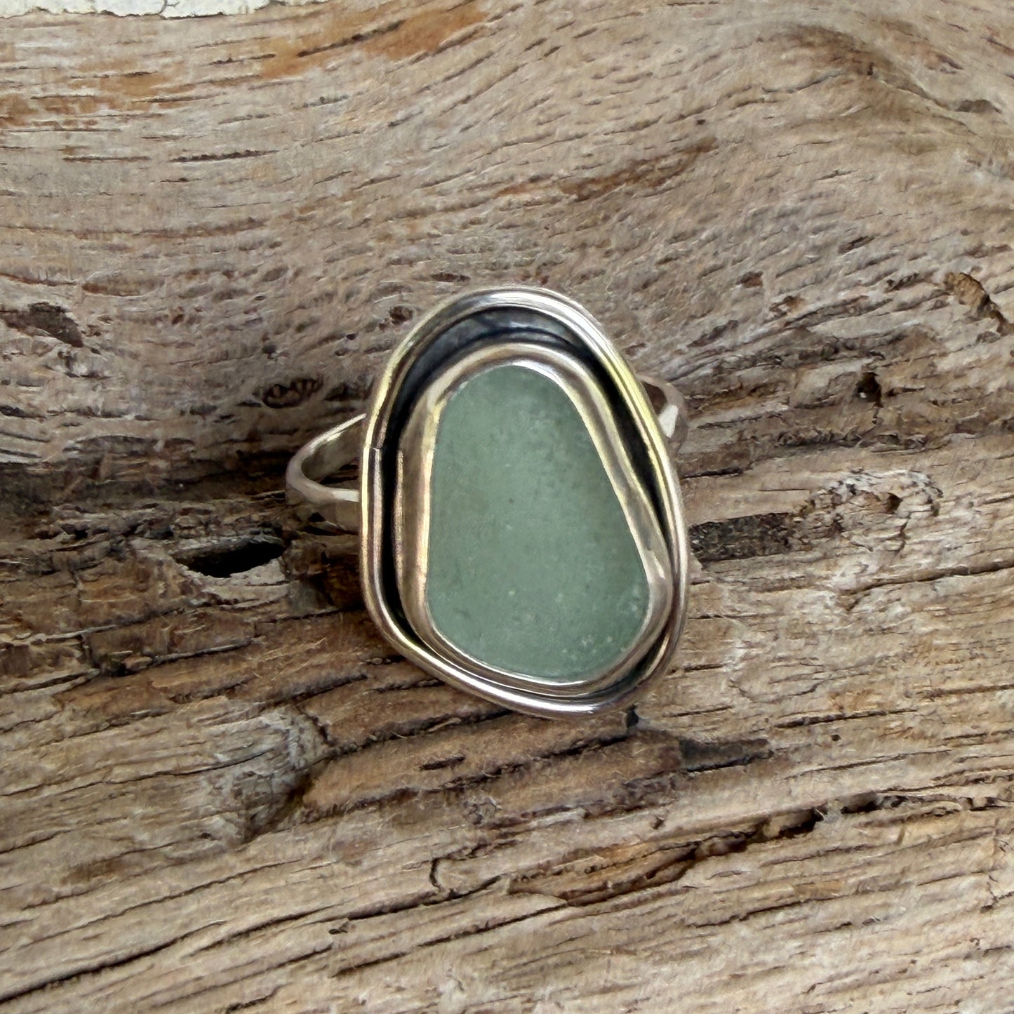 Sea Foam Green Sea Glass - Size 10.75
