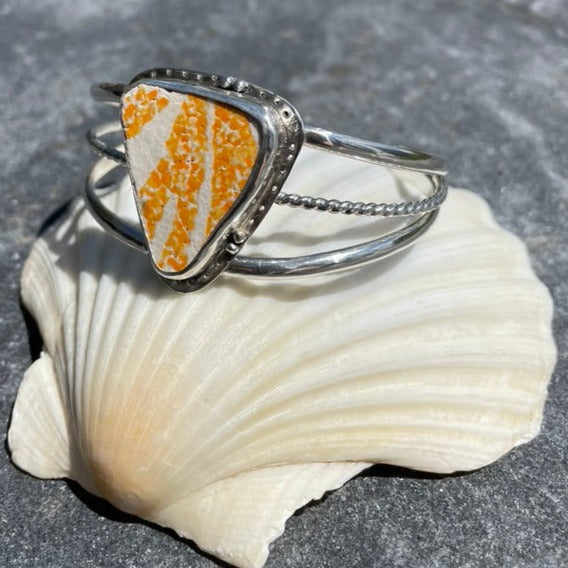 Sunburst Sea Tile Cuff Bracelet