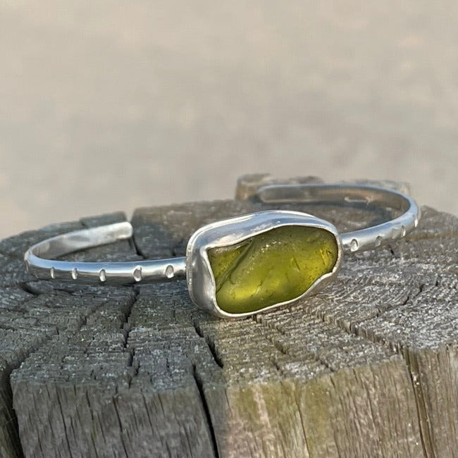 Light Olive Green Cuff Bracelet