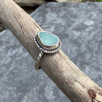 Pastel Blue Sea Glass - Size 6