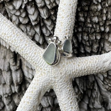 Mother Daughter Sea Foam Green Sea Rings