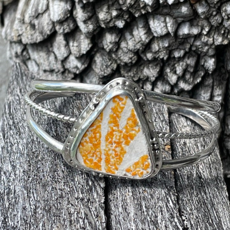 Sunburst Sea Tile Cuff Bracelet