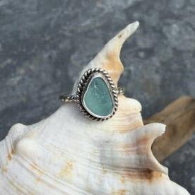 Pastel Blue Sea Glass - Size 6