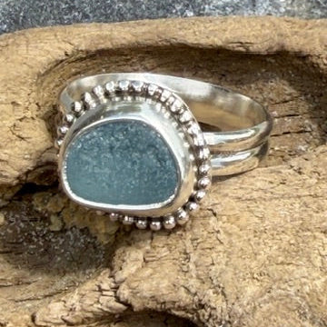 Ice Blue Sea Glass - Size 7