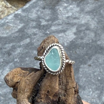 Pastel Blue Sea Glass - Size 6