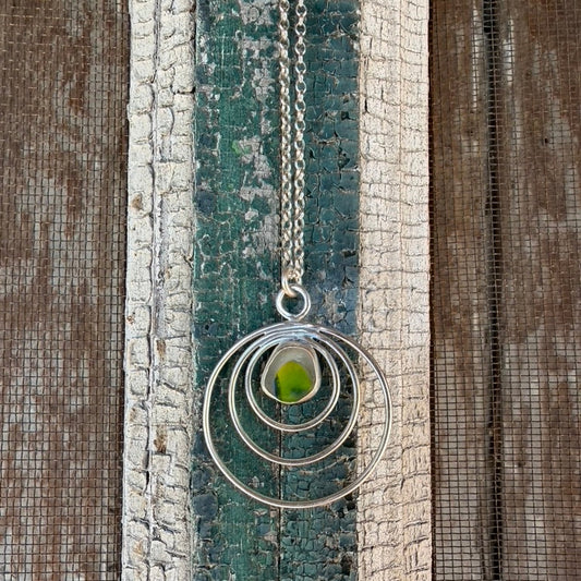 Multicolored Sea Glass Pendant