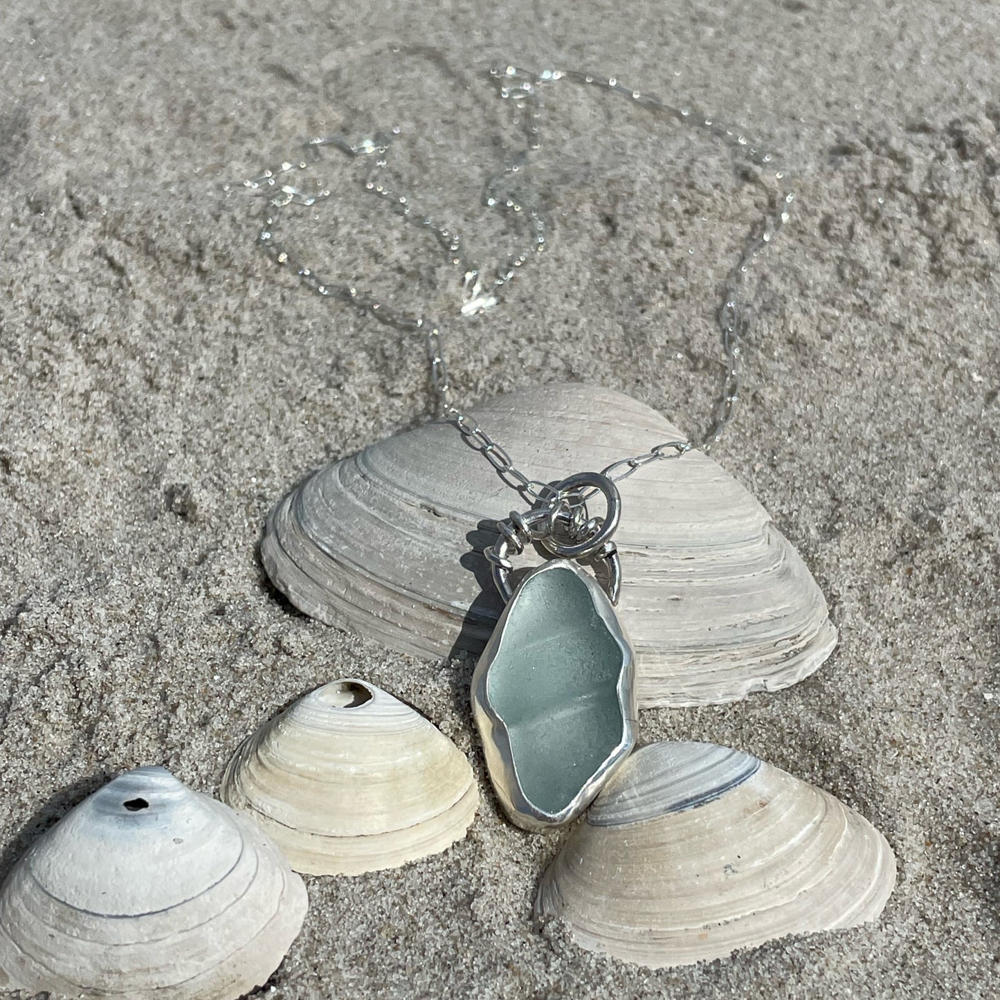 Pale Aquamarine Bottle Top Pendant