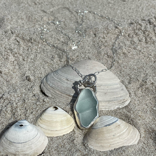 Pale Aquamarine Bottle Top Pendant