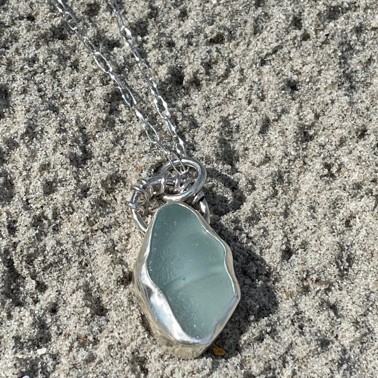 Pale Aquamarine Bottle Top Pendant