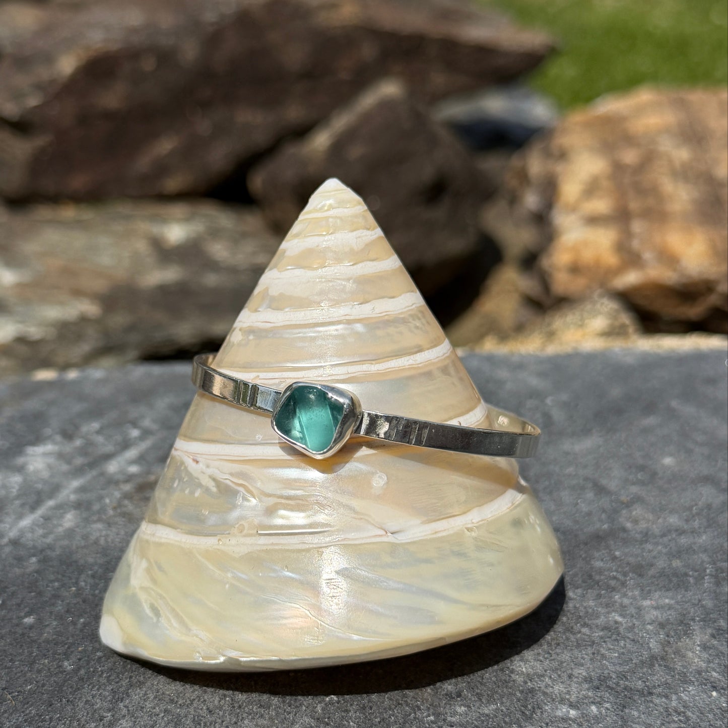 Sea Glass Stacking Cuffs