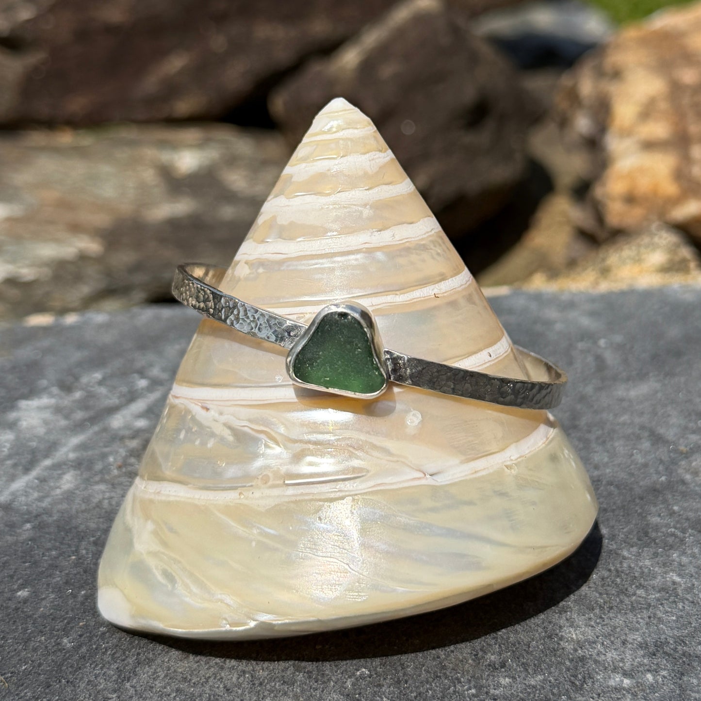 Sea Glass Stacking Cuffs
