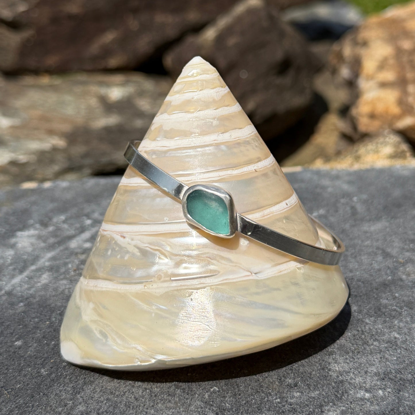 Sea Glass Stacking Cuffs