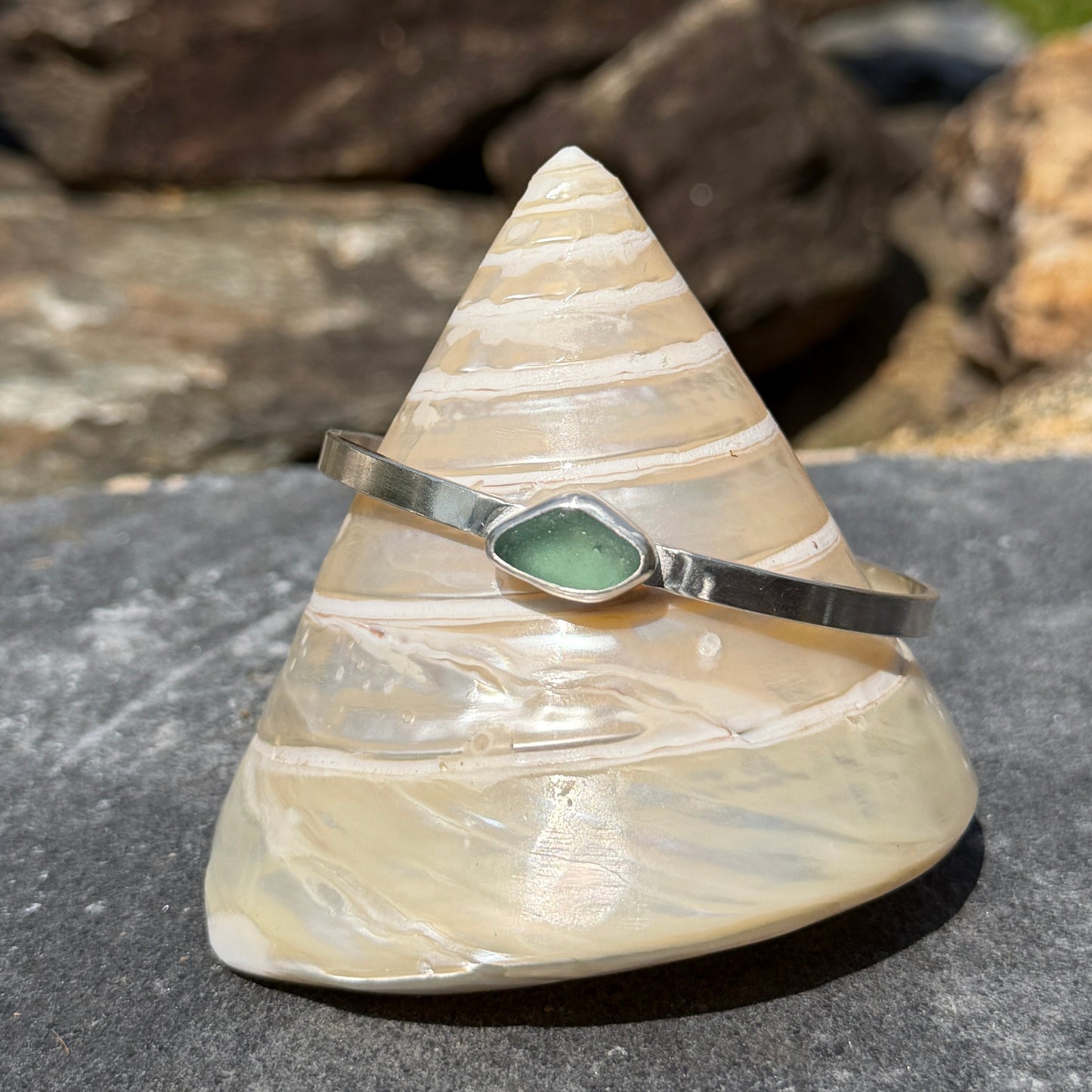 Sea Glass Stacking Cuffs