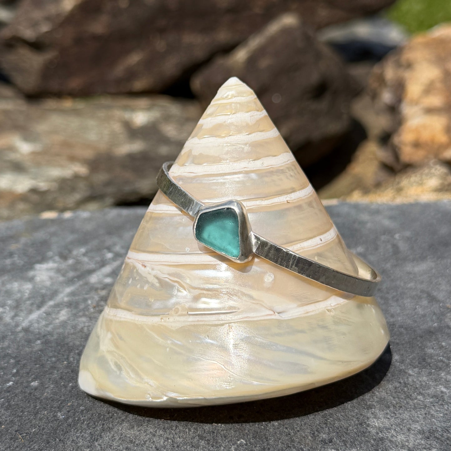 Sea Glass Stacking Cuffs