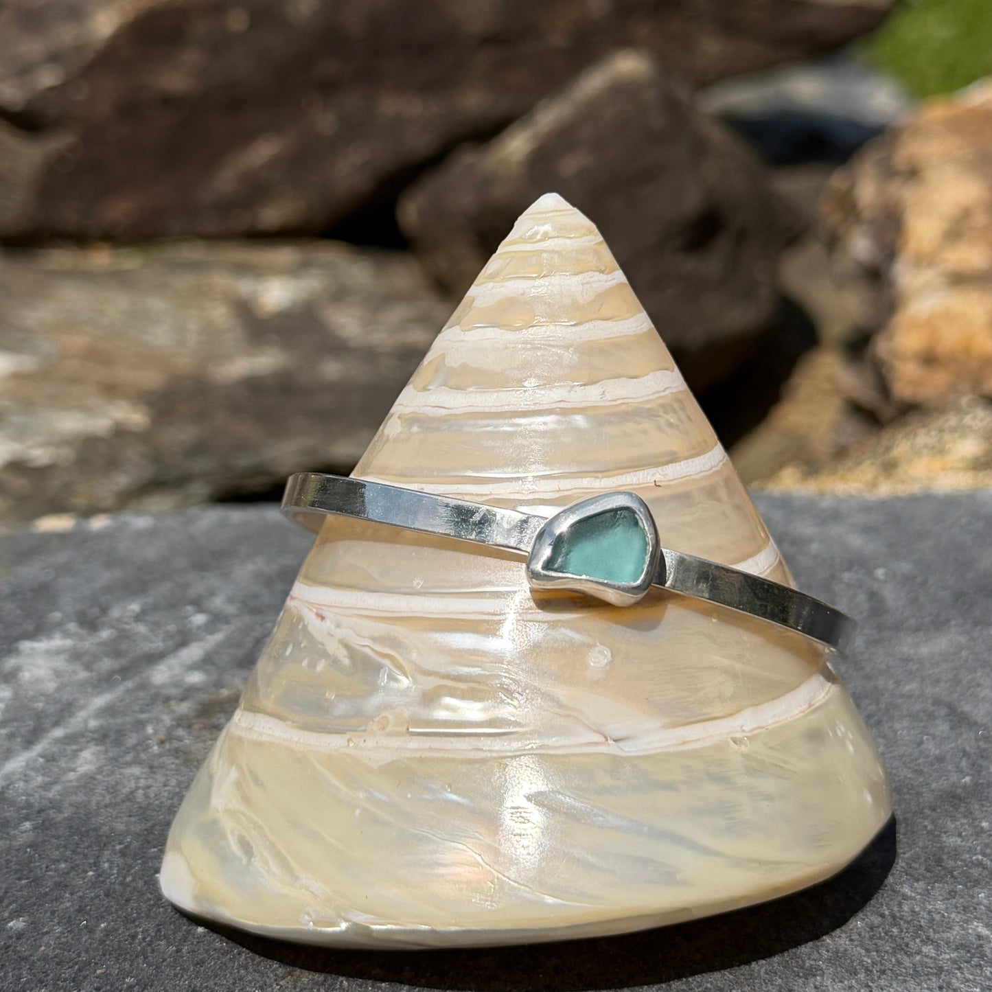 Sea Glass Stacking Cuffs