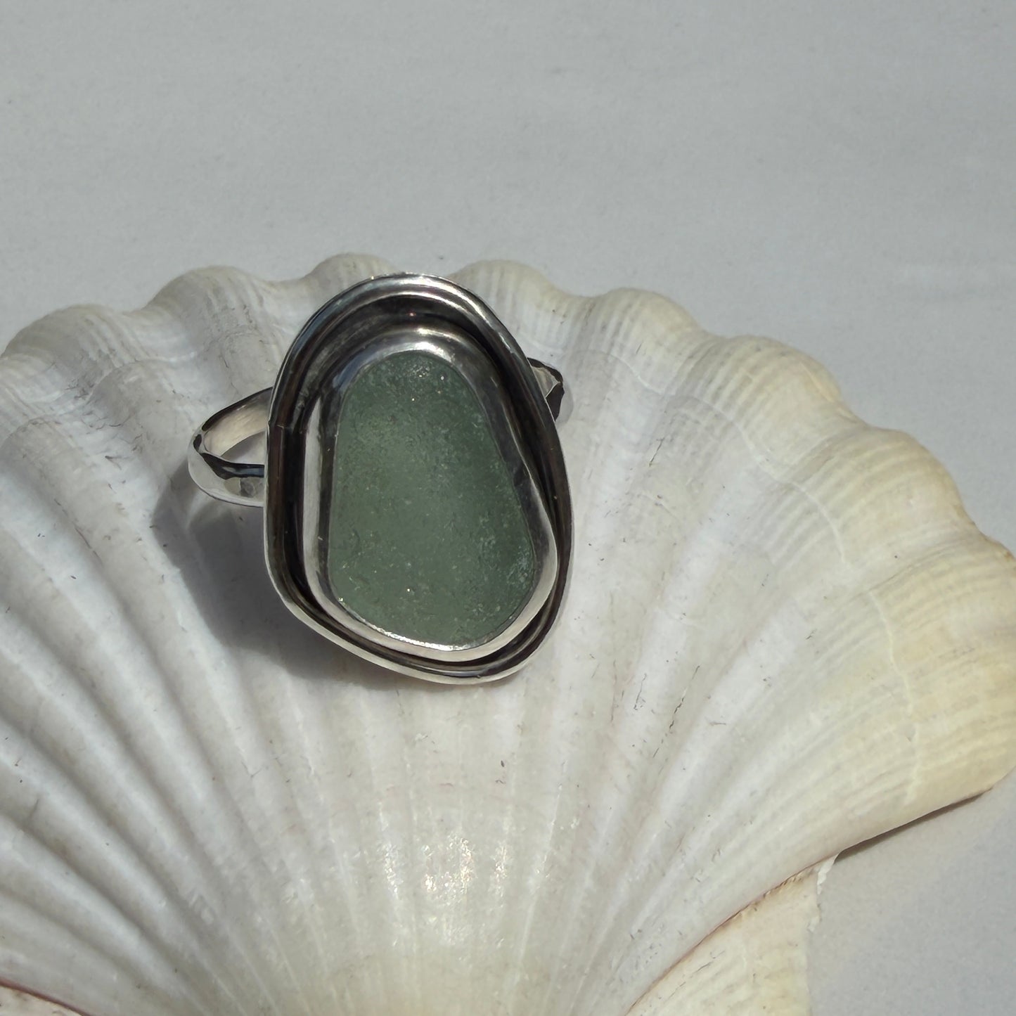 Sea Foam Green Sea Glass - Size 10.75
