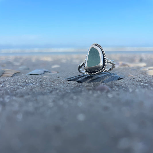 Pale AquaMarine Sea Glass - Size 10