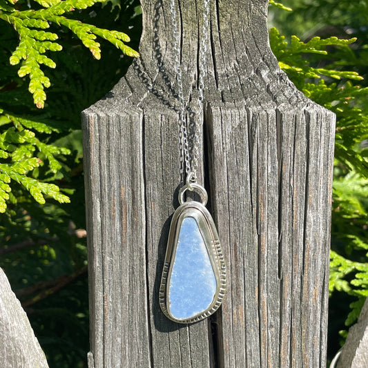 Sky Blue Sea Pottery Pendant